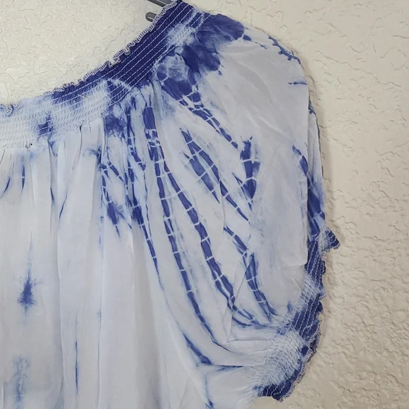 NWT fever beautiful batik top with embroidery, L - Picture 11 of 16